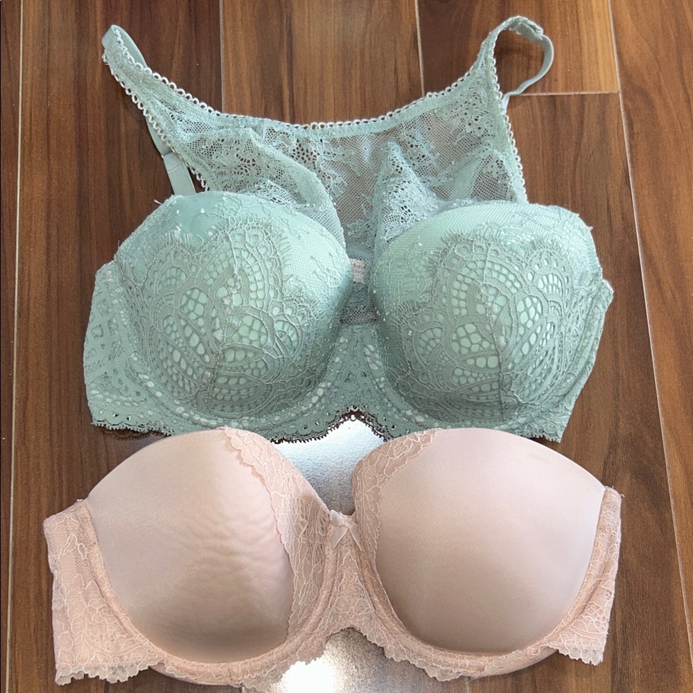 34D Victoria’s Secret Dream Angels lined Demi bra set